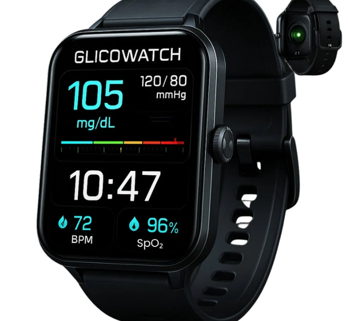 GlicoWatch Pro: el primer reloj inteligente con sensores láser de precisión